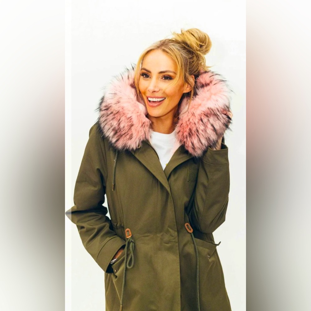 Lola and the Boys Woman’s Muted Green Parka